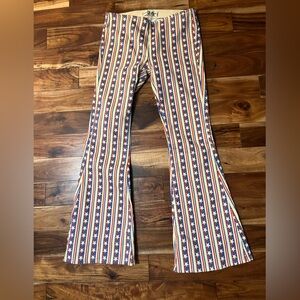 We The Free Red and Blue Star Striped Pants 26